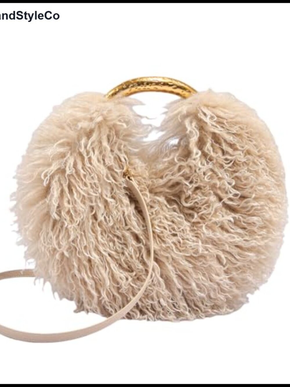 Shaggy Faux Fur Crossbody Bag Fluffy Shoulder Handbag Furry Purse